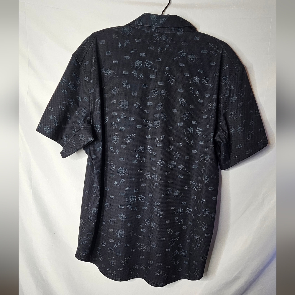 Lululemon Men Shirt 2XL Camo Airing Easy Short Sleeve Black - Picture 5 of 9